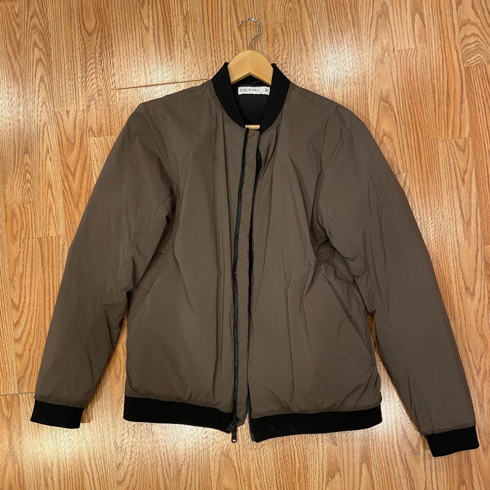 Hill City Thermal Bomber Jacket in Olive (Medium)